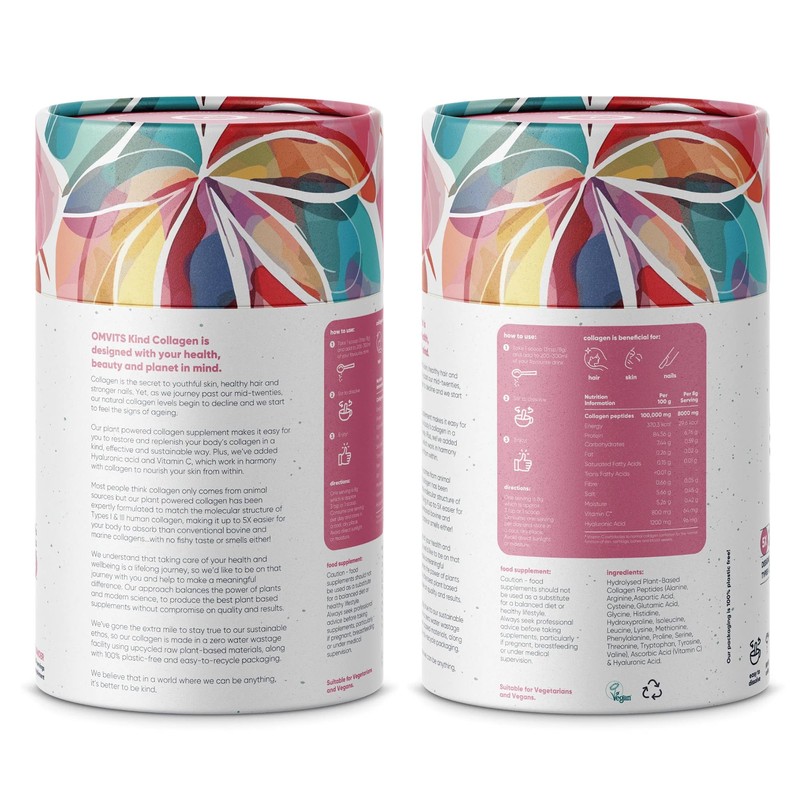 Omvits Vegan Collagen Powder with Hyaluronic Acid & Vitamin C