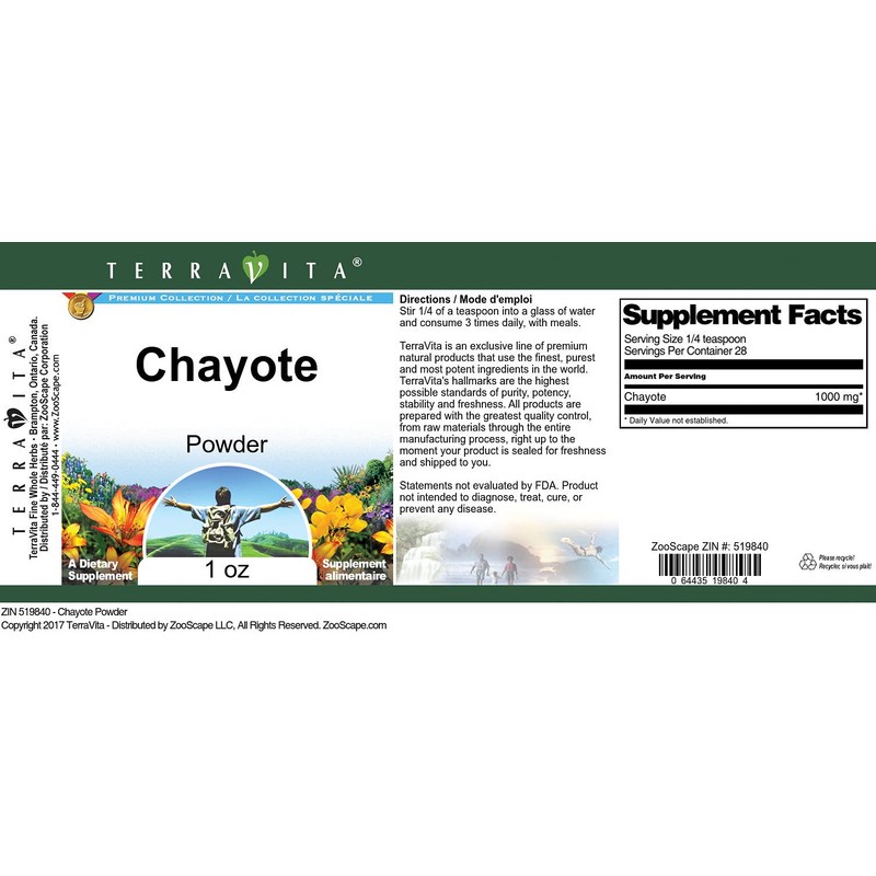 Chayote Powder (1 oz, ZIN: 519840) - 3 Pack