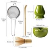 5Pcs Matcha Whisk Set, Ceramic Matcha Bowl and Bamboo Matcha