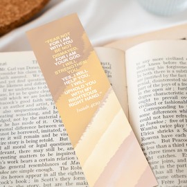 Christian Bookmark Packs with Bible Verse Isaiah 41:10; Fear Not for I Am with You (Pack of 4)