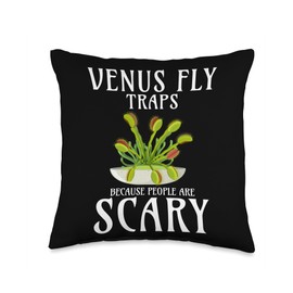 Venus Fly Trap Plant Terrarium Plants Live Seedsn Venus Fly Throw Pillow