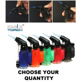 Eagle Jet 45 Degree Angle Flame Torch Lighter Refila Windproof (CHOOSE QUANTITY) - CASE PACK OF 20