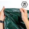 CARTMAN Finished Size 8x10 Feet Waterproof Green Tarp 8 Mil