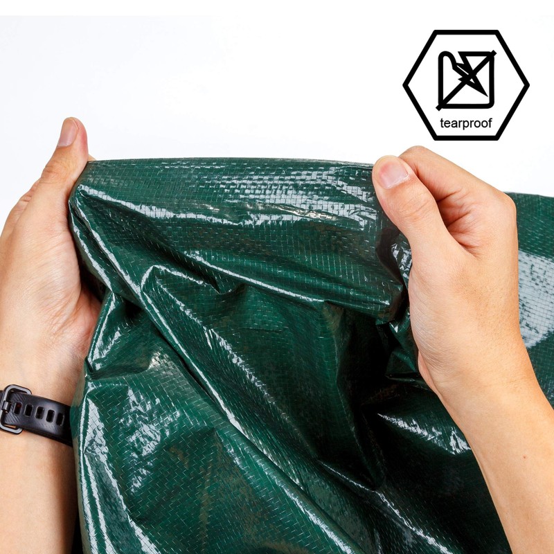CARTMAN Finished Size 8x10 Feet Waterproof Green Tarp 8 Mil