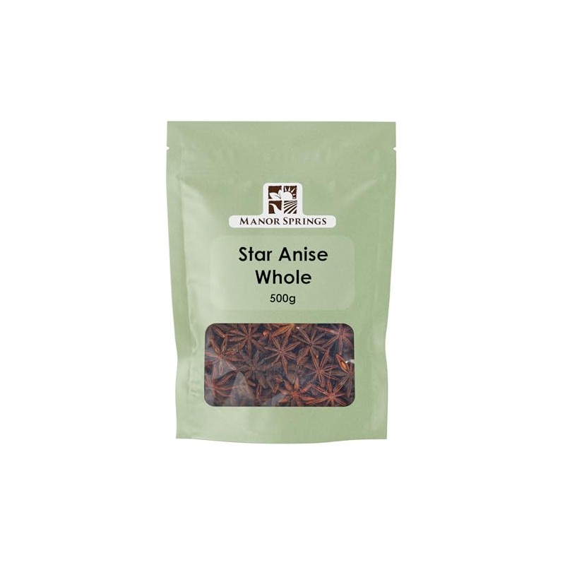 Star Anise Whole 500g by Manor Springs