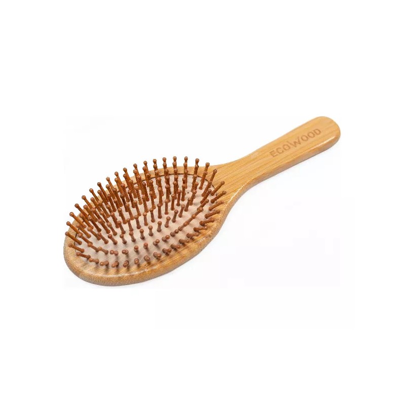 EcoWood Kit Con Peine, Cepillo Cabello Redondo Y Cepillo Dientes