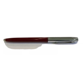 Fisher Vintage Fisher Space Pen Maroon Barrel Silver Cap Black Ink NOS Tested