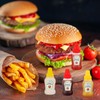 WXOIEOD 4 Pieces Mini Squeeze Condiment Bottles, Mini Ketchup Bottle
