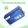 EBL 10x 9 Volt 6LR61 Alkaline Batteries cells Bulk (new)EXP.12/20