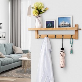 MoonSing Coat Hooks, Pack of 24 Single Hooks, Black Matt Coat Hooks, Vintage Coat Hooks, Wall Hooks, Heavy Duty Metal Wall Hooks with Screws for Bathroom, Bedroom, Kitchen, Office