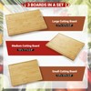 Bamboo Cutting Board Set of 3, Wooden Chopping Board Set