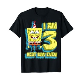 Mademark x SpongeBob SquarePants - SpongeBob SquarePants Birthday I am 3 Best Day Ever T-Shirt
