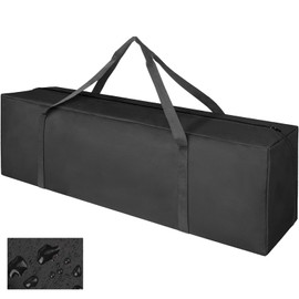 Cveenk Tripod Bag 150 cm, Light Stand Carry Bag Tripod Bag Tent Pole Bag, Portable Tent Pole Bag for Microphone, Photography, Tripod, Umbrella, Fishing Rod, Caravan, black, 120x20x20 cm, Classic