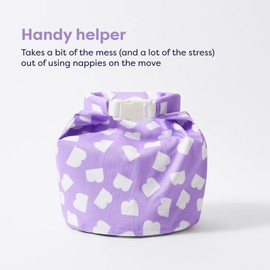 Bambino Mio, Out & About Wet Bag - Travel, Waterproof, Reusable Nappy Storage Bag, Brave