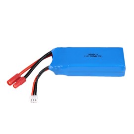 1 Pcs 2S 7.4V 25C 2000mAh Solid Banana Plug Rechargeable LiPo Battery for RC Quadcopter