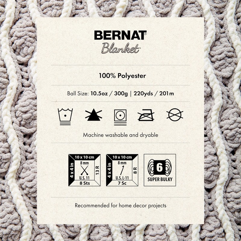 Bernat Blanket Stormy Green Yarn - 2 Pack of 300g/10.5oz