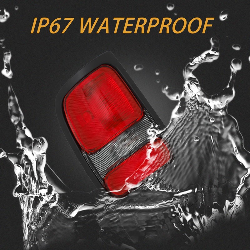 MiKaFex Tail Light Assembly Compatible With 1994-2001 Dodge Ram 1500