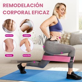 EDECOR 4 Pack Bandas de Resistencia, Bandas Elásticas Fitness, Ligas Elásticas de Látex Natural Multifuncional, para Yoga Pilate Crossfit Ejercicios en Casa y Gimnasio
