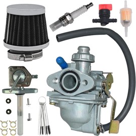 XR50R Carburetor Fit for Honda XR50R 2000 2001 2002 2003 CRF50F 2004 2005 Replace 16100-GEL-702 with Air Filter and Fuel Valve Petcock