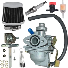 XR50R Carburetor Fit for Honda XR50R 2000 2001 2002 2003 CRF50F 2004 2005 Replace 16100-GEL-702 with Air Filter and Fuel Valve Petcock