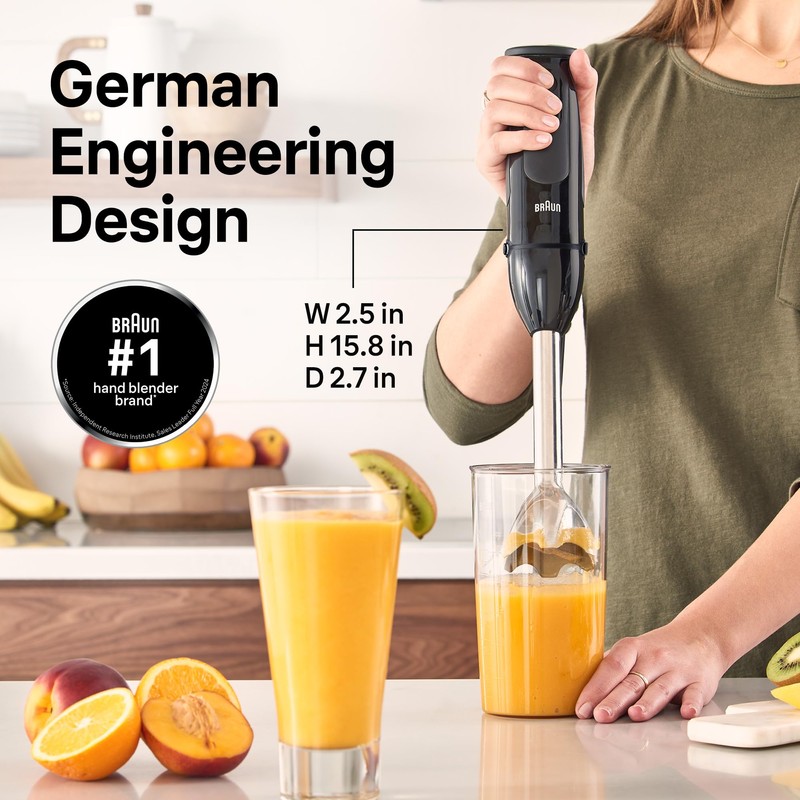Braun MQ50001M MultiQuick 5 Vario Hand Blender, Black