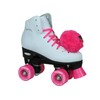 Epic Skates Pink Princess Girls Quad Roller Skates, White, Youth
