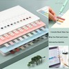 ELII 600 Pcs Page Markers Sticky Index Tabs,Transparent Sticky Notes,Morandi
