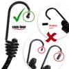 com-four® 2 x Travel Washing Line, 180-350 cm per Line,