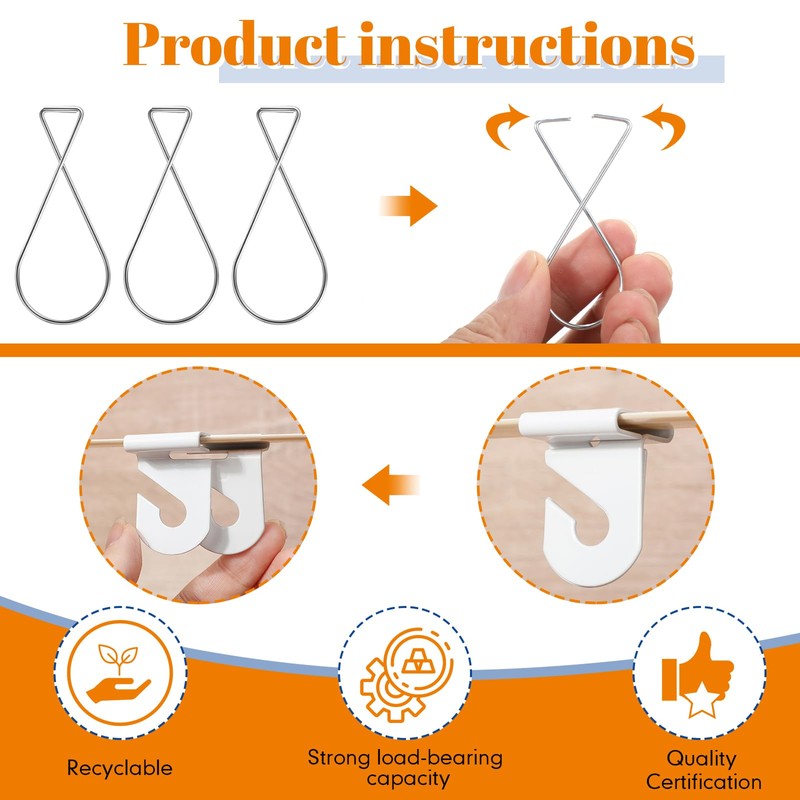 Vicenpal 30 Pcs Drop Ceiling Hooks Bulk for Classrooms Hanging