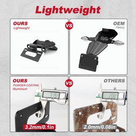 Xitomer Fender Eliminator Compatible with Multistrada V4 S 2021 2022 2023 2024 Multistrada V4 Tail Tidy Motorcycle License Plate Holder Compatible with Stock & Aftermarket Turn Signal