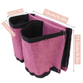 Luggage Travel Cup Holder - Hands-Free Double Coffee Carrier for Suitcases, Ideal for Flight Attendants, Business Trips, Airport Transfers & Train Journeys, Pink