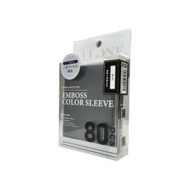 Alone ALG-CSMNNESBK8 Card Sleeves, Double Layer, Anti-Watermark Embossed Color Sleeves, 2.4 x 3.5 inches (62 x 89 mm), Mini Black, 80 Cards, Compatible with Yu-Gi-Oh! Vanguard, Battle Spirits