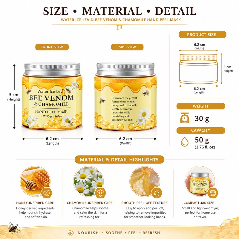 Honey Milk Hand Wax Mask for Women – Peel-Off Moisturizing