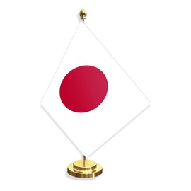 Japan Desk Flag,12 inch Tall Small Japanese Indoor Banner,Tiny Printing Decor For Office Home Table