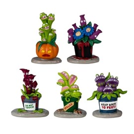 Lemax Hungry Houseplant Horror, Set of 5#44314