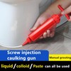 Multi functional and labor-saving caulking gun, manual pressure grouting, grout