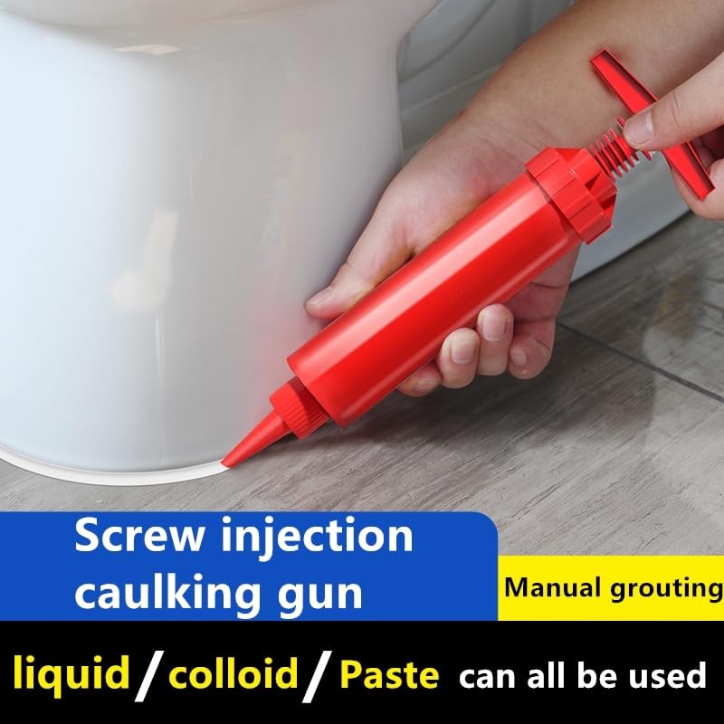 Multi functional and labor-saving caulking gun, manual pressure grouting, grout