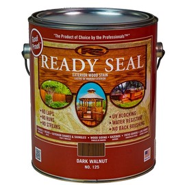 4-Pack of 1 gal Ready Seal 125 Dark Walnut Ready Seal Exterior Stain & Sealer for Wood