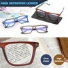 AQWANO 3 Pack Reading Glasses Men 2.5 Computer Blue Light