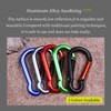 munkees 2-Pack 8-Shaped Carabiner Clips Keychain, Spring Snap Caribeener, Aluminum
