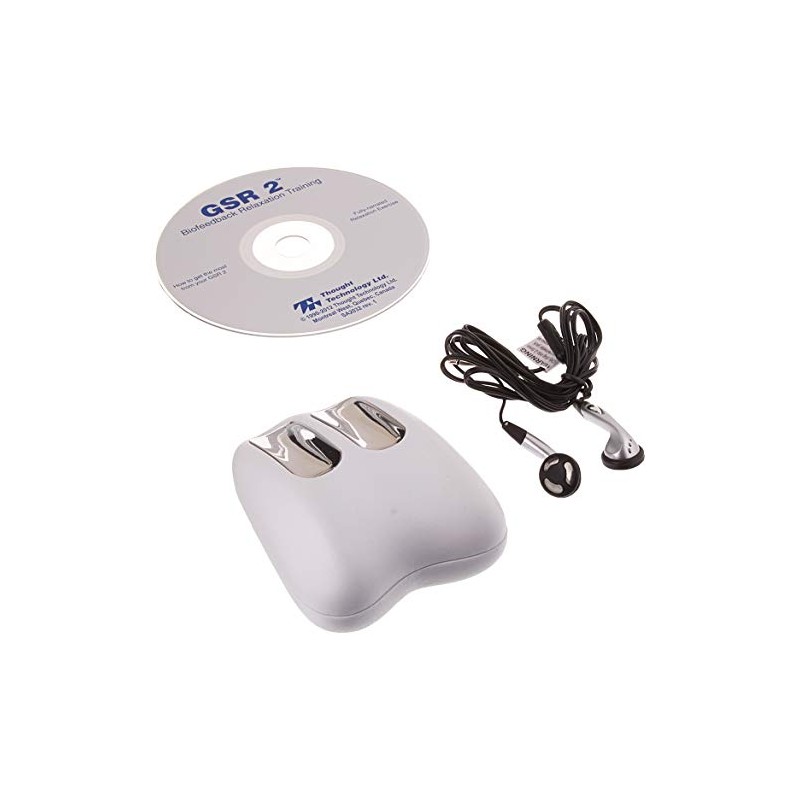 Fabrication GSR Galvanic Skin Responses Biofeedback Unit, White