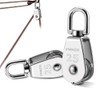 2 Pack M25 Single Pulley Block, 304 Stainless Steel Pulley