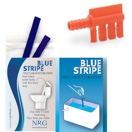 Leak & Toilet Water Saver Fill Cycle Diverter + Dye Strip Leak Detection Test Multi-Use Tracer Bulk 2-Pack Silent Leaks (2)