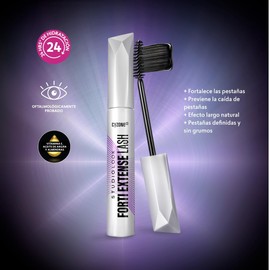CYZONE - Studio Look Máscara de Pestañas Forti Extense Lash Color Black 8 g, Duración 24 Horas, para Pestañas Largas y con Volumen, Nutre Profundamente, con Vitamina E, Aceite de Argán y Almendras