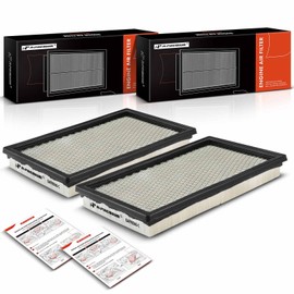 A-Premium 2-PC Engine Air Filter Compatible with Mini Cooper 2002-2008/2011/2013-2014, 1.6L, Replace# 13721491749