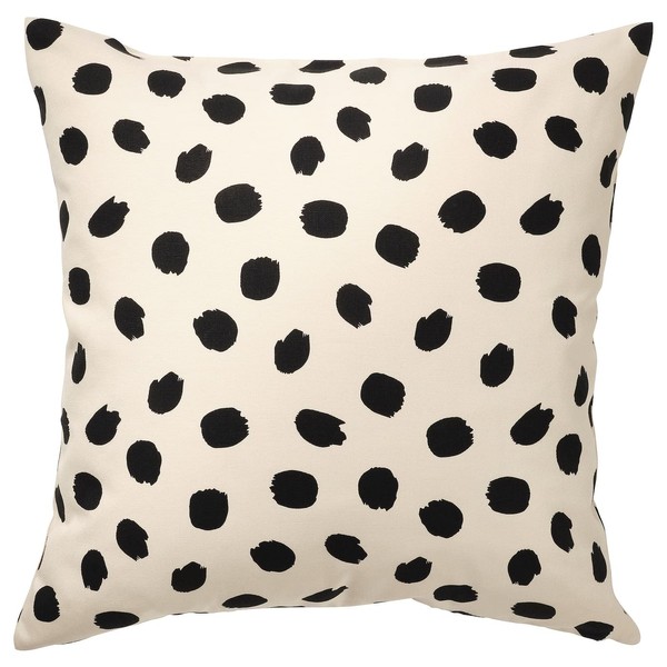 ODDNY Oddney Cushion Cover - Off-White/Polka Dot Black 205.238.28