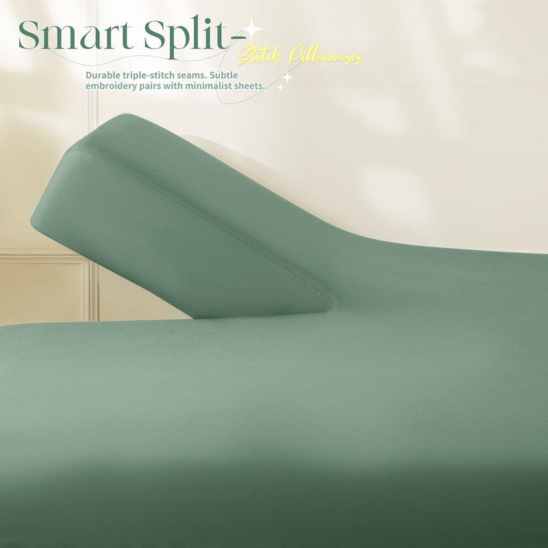 Manyshofu 4 Piece Split Head California King Sheets Sets for