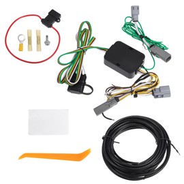 INFINAUTO Vehicle 4-Pin Trailer Wiring Harness Kit, for Chrysler Pacifica 2017-2018 Plastic Black, 1 Set
