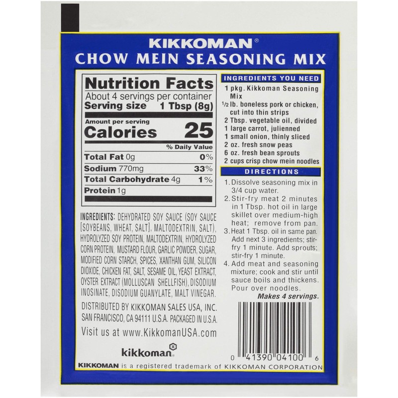 Kikkoman - Delicious Chow Mein Seasoning Mix - Full Flavored