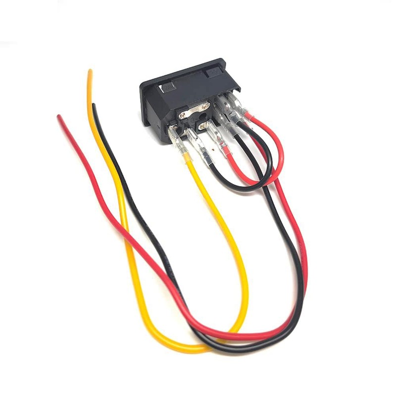 Rocker Switch Power Socket Inlet Module Plug and 4.9ft Power